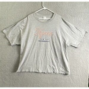 Detroit Tigers Shirt Mens 3XL Baseball Gray Short Sleeve Crew Neck